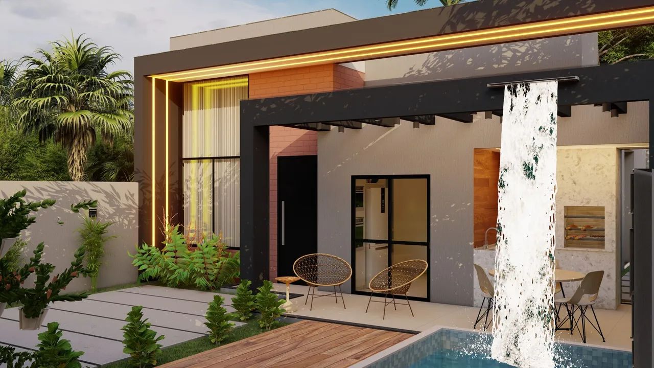 Lançamento!!! Casa 3q Linear terreno inteiro c/ piscina e área gourmet