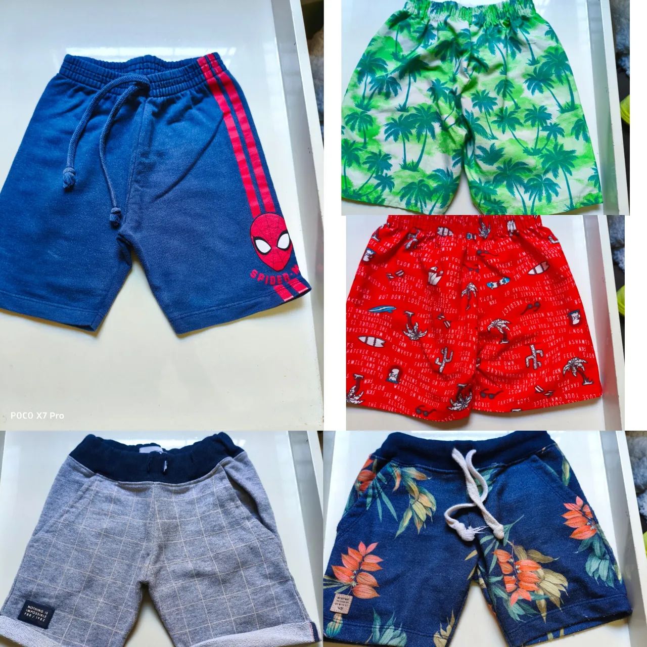 Shorts infantis para meninos - Diversos modelos