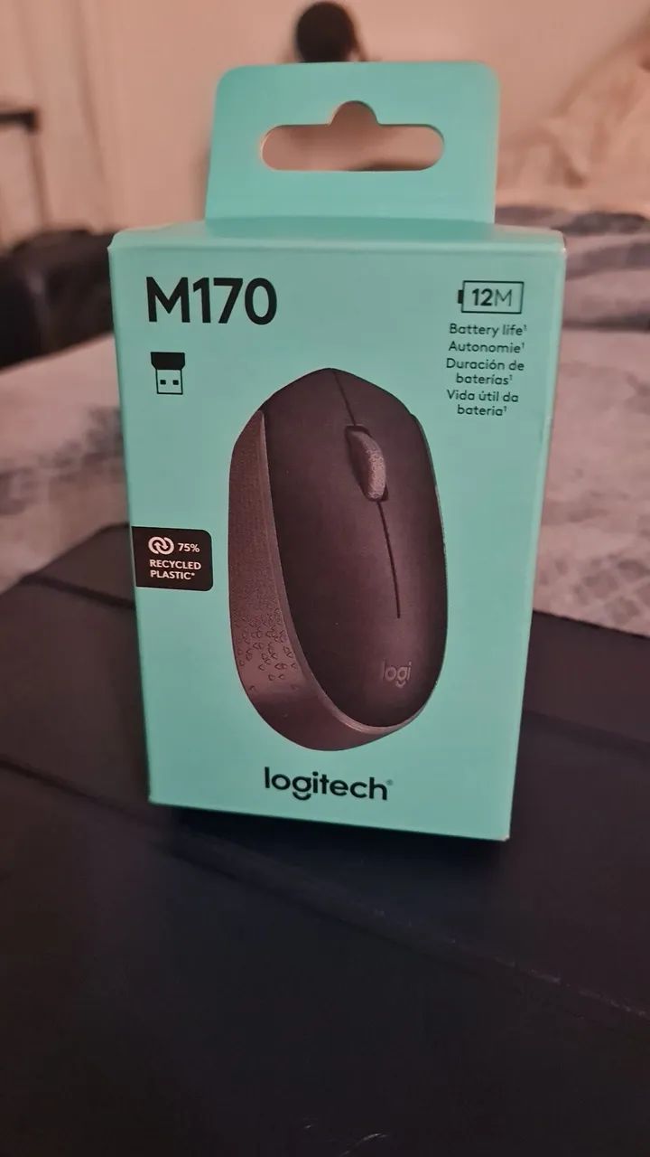 Mouse Logitech M170 Sem Fio - NOVO NA CAIXA!  - Foto 4