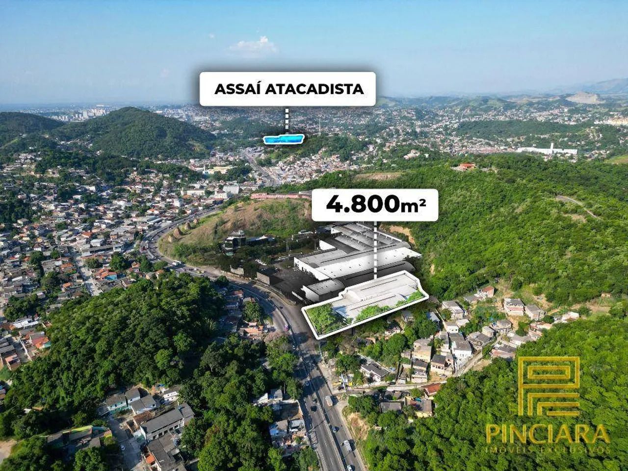 Galpão de 4800 m², à venda por R$11.000.000 ou para alugar por R$65.000 + taxas - Tribobó - Foto 2