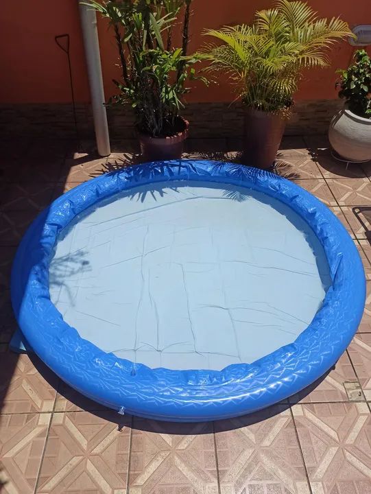 Piscina Inflável Azul 600 Litros Intex - Foto 3