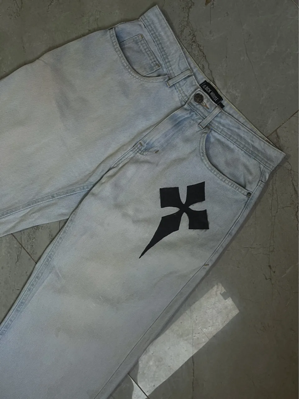 Calça Jeans Reta Clock House