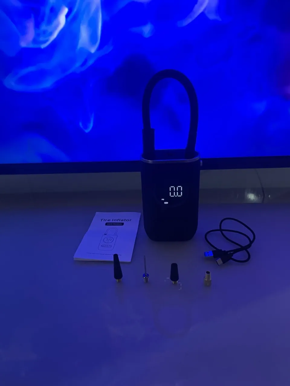 Mini Compressor de Ar Portátil - Inflador de Pneus