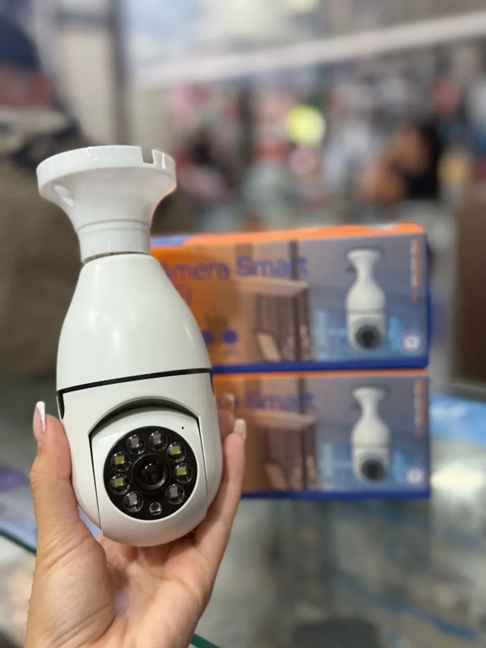 Camera p/ bocal de lampada wifi