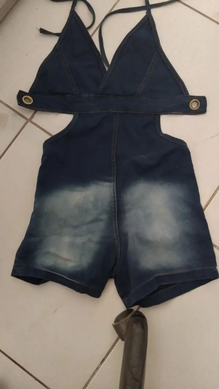 Jardineira jeans  - Foto 2