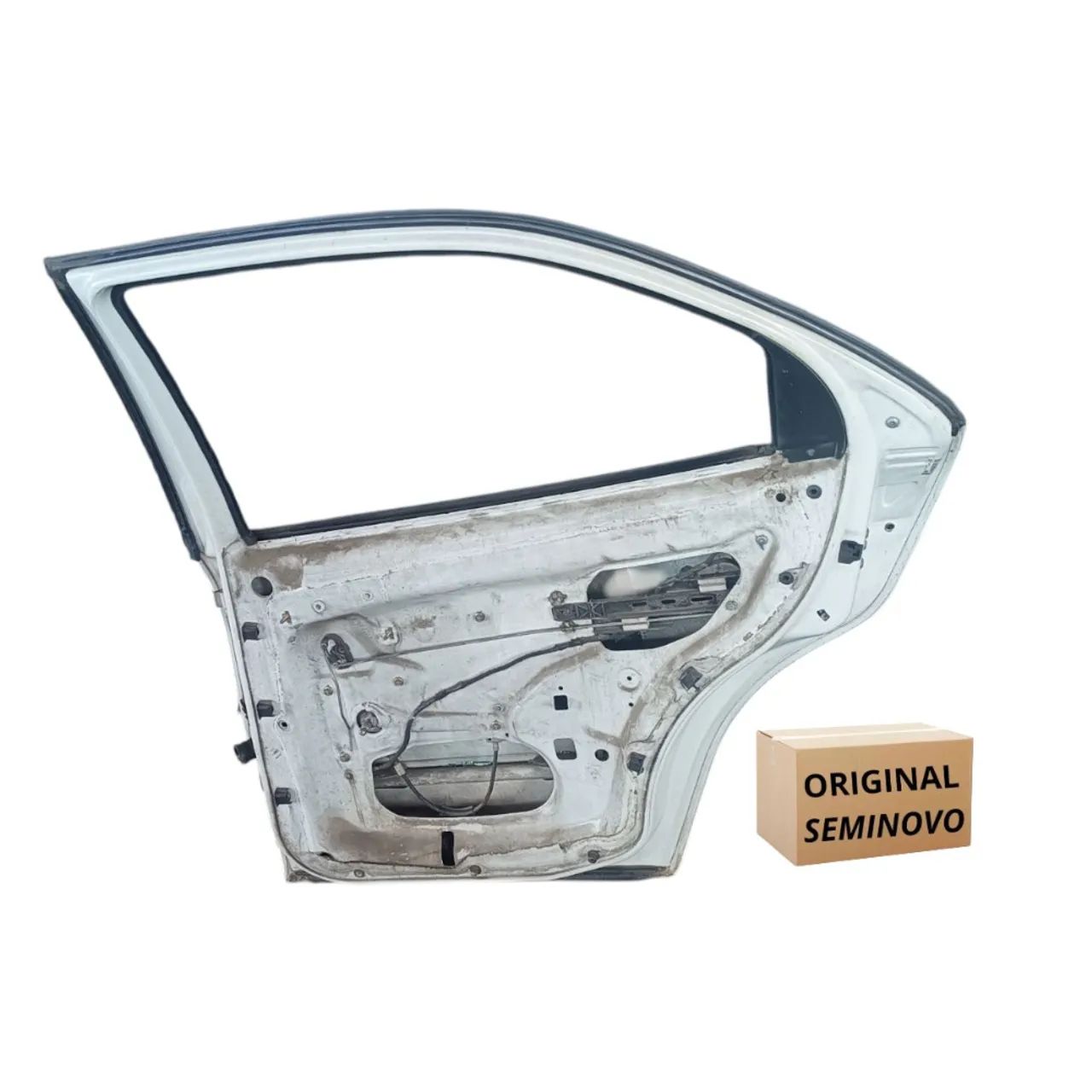 Porta Traseira Direita Fiat Brava 1999 2003 Traseira Direita Traseira Direita Branca