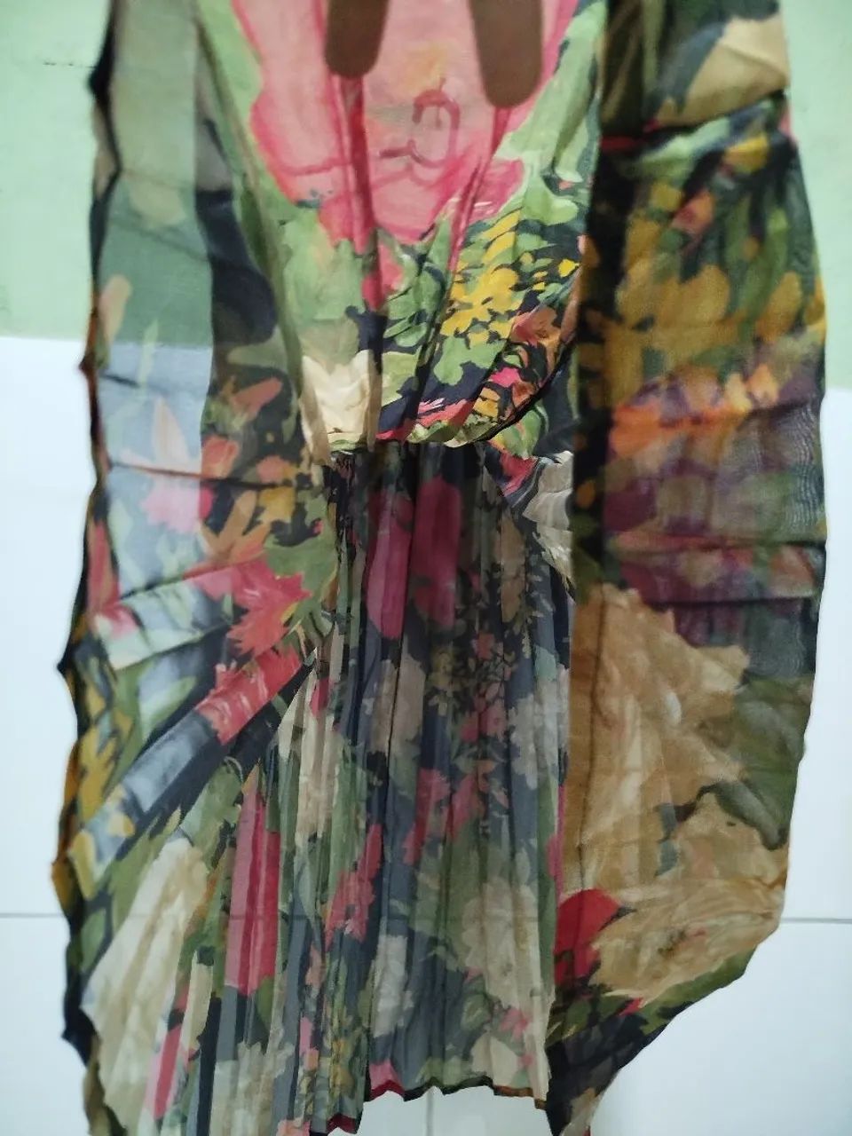 Saia Plissada Floral - Foto 3