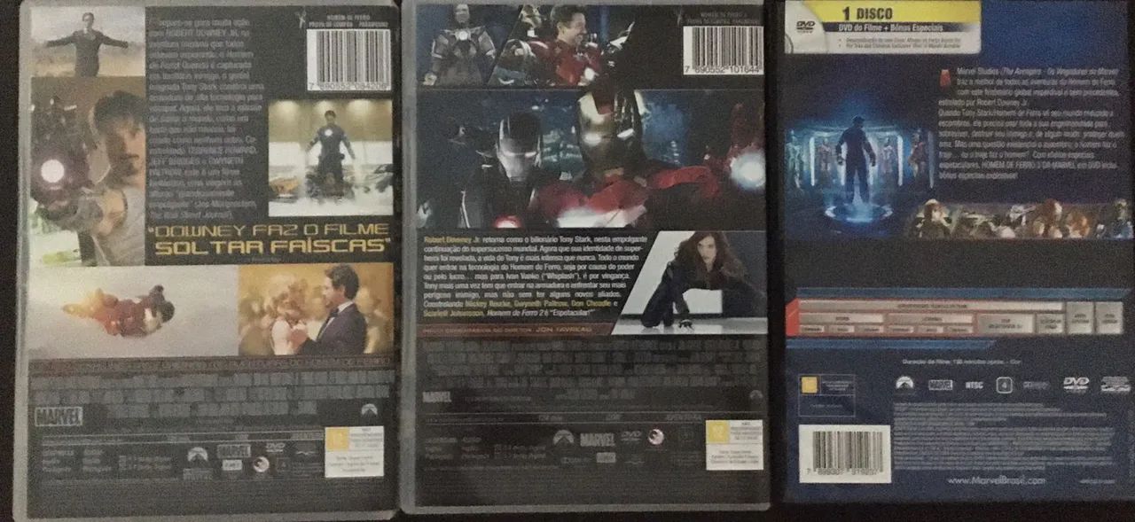 COMBO 3 DVDS HOMEM DE FERRO - Foto 2
