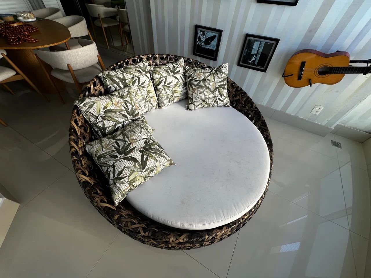 Vendo Chaise em Vime sintético  - Foto 4