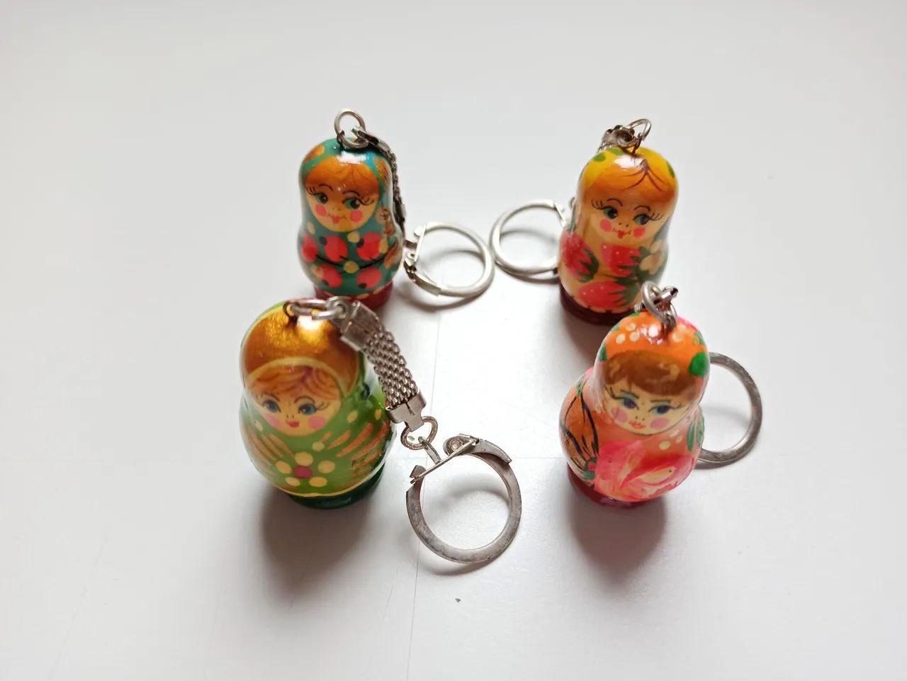 4 Chaveiros russos de Matrioskas 
