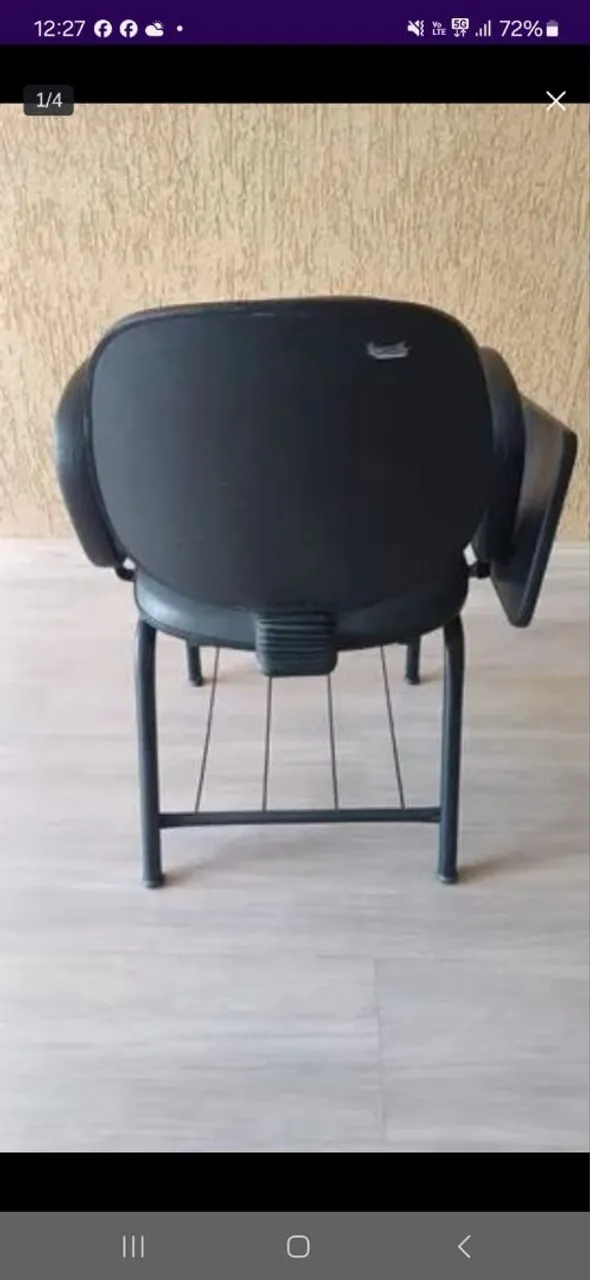 Cadeira com prancheta para escritório