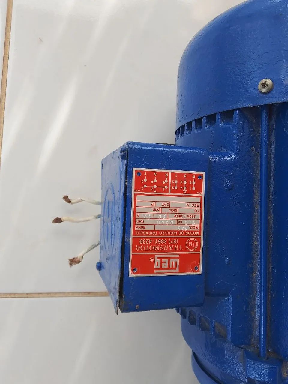 Bomba d'água para irrigação trifásica 7/5cv - Foto 3