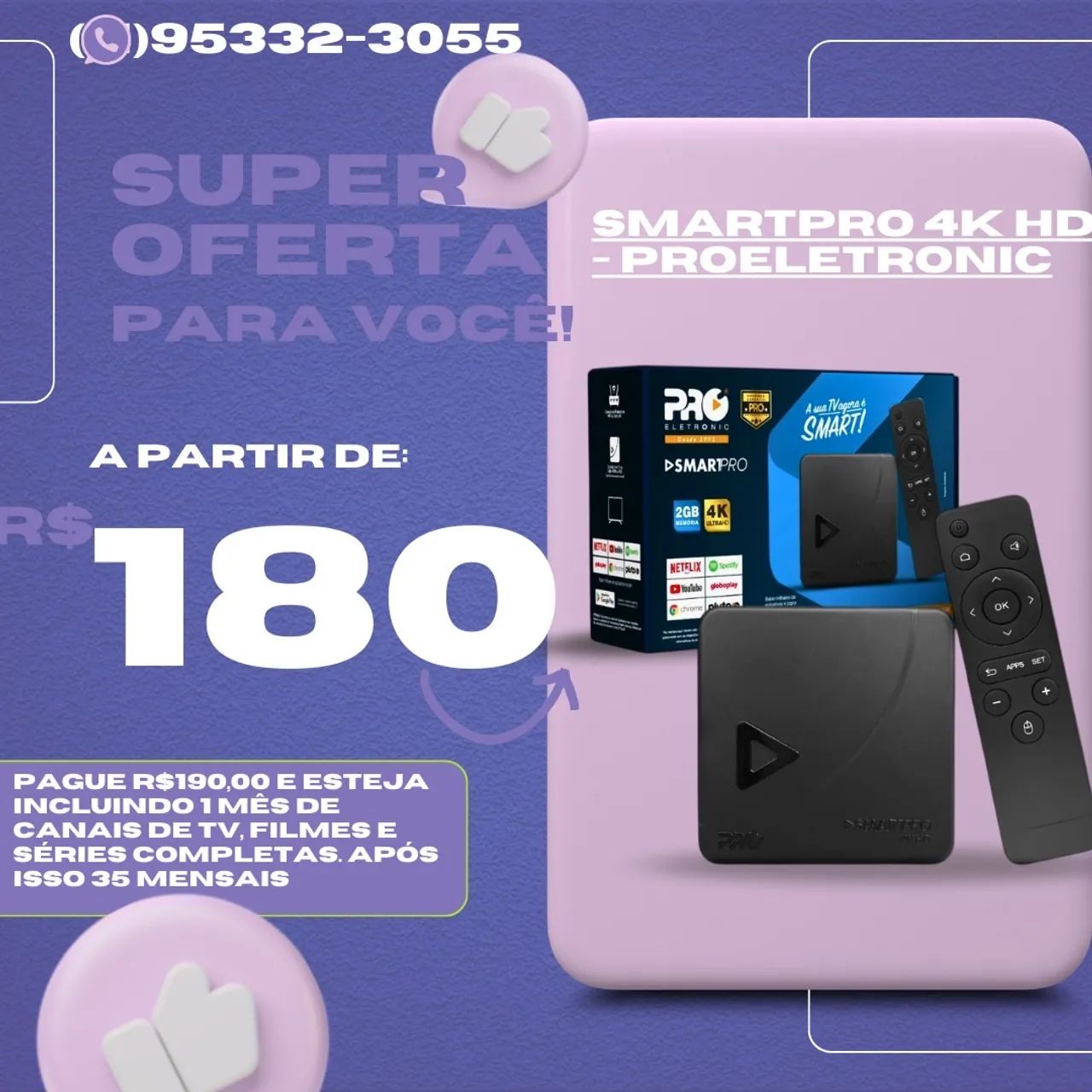 Smartpro 4k HD - Super Oferta!