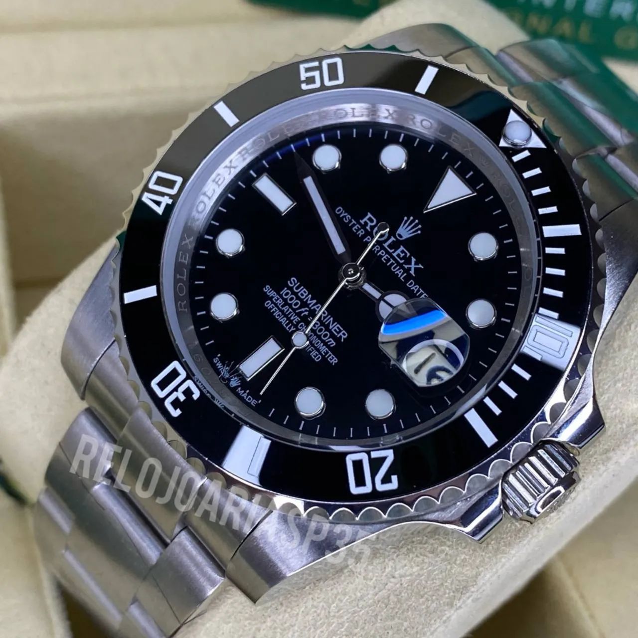 Rolex Submariner automático linha Premium com caixa/certificado  - Foto 3