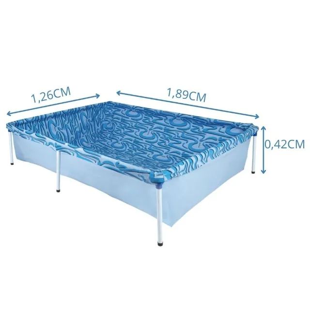 Piscina Retangular 1000 Litros -Mor - Foto 5