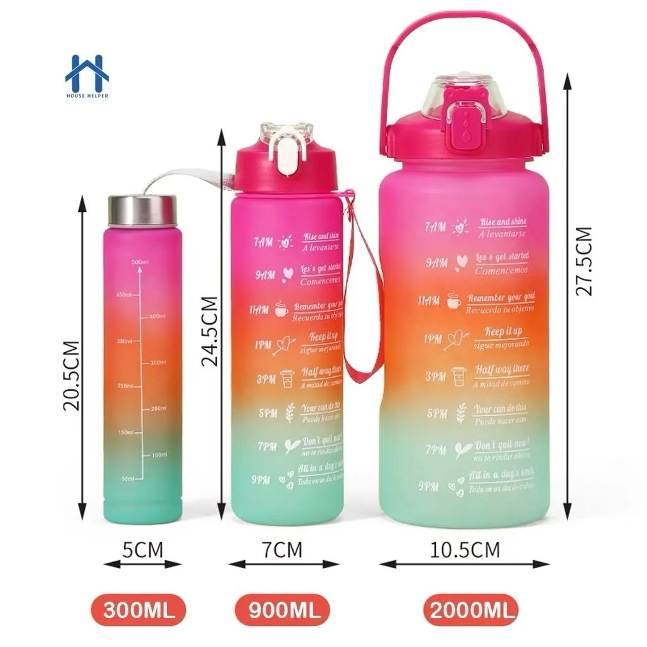 Kit Garrafas motivacional  - Foto 3