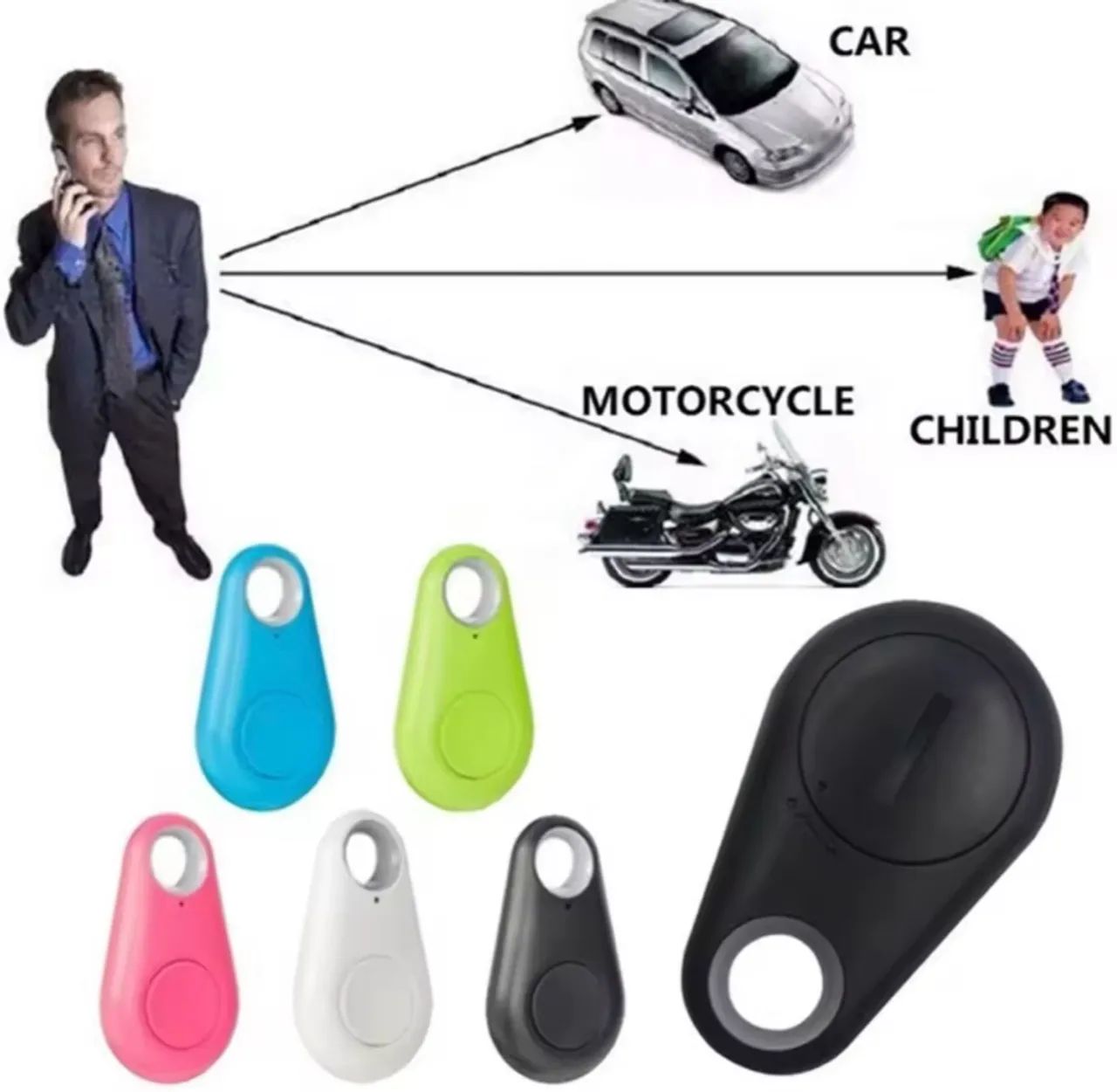 Mini tag Rastreador GOS de Bagagem Anti-Perda Bluetooth - Foto 2