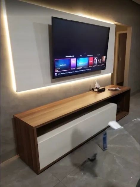 Rack Marcenaria com Painel de led