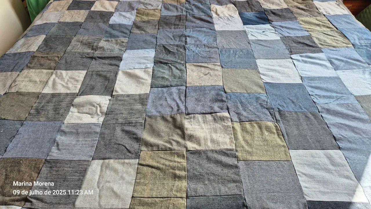 Colcha de retalhos jeans - Foto 5