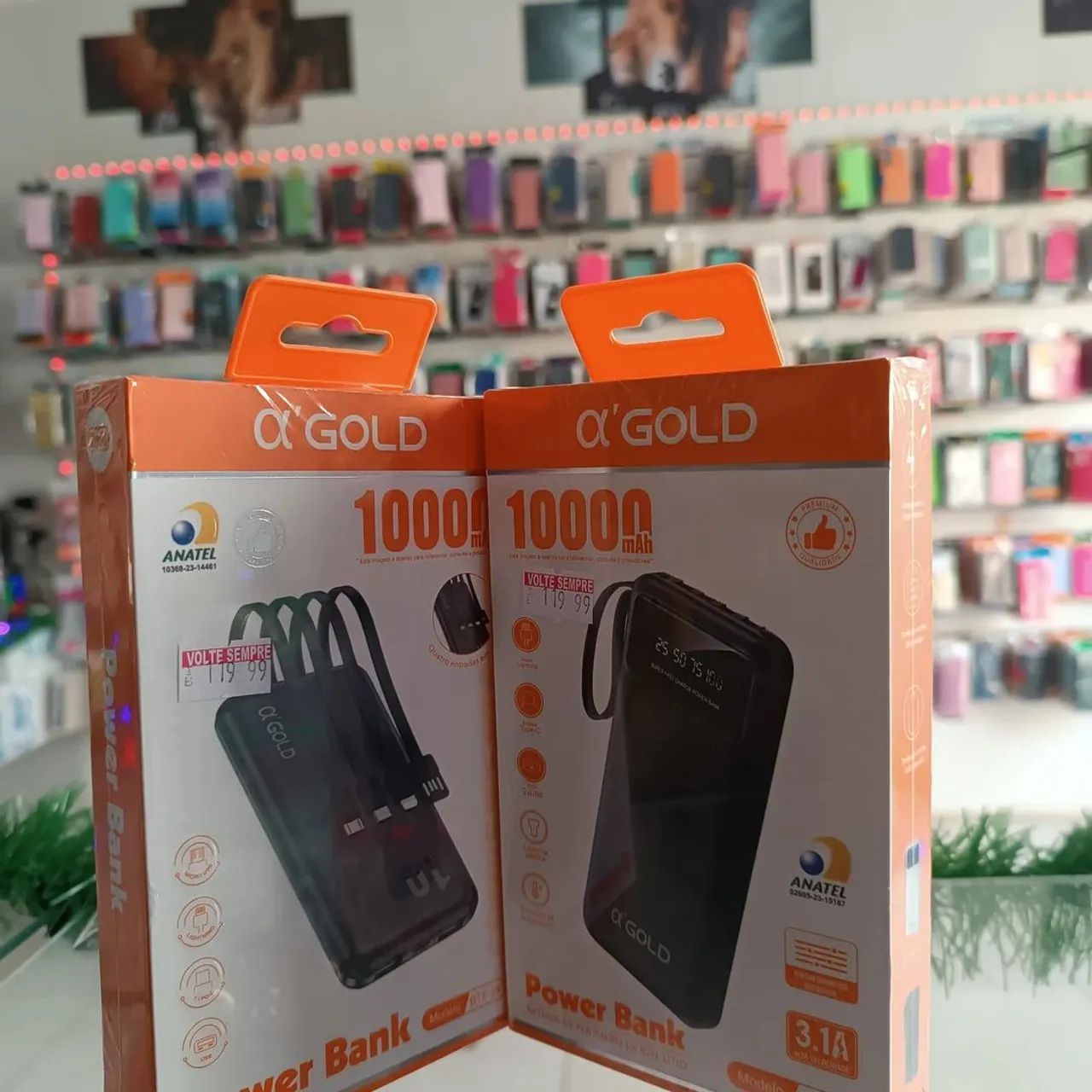 Carregador Portátil Power Bank 20000mAh 10.000 mah com Cabos - Foto 2