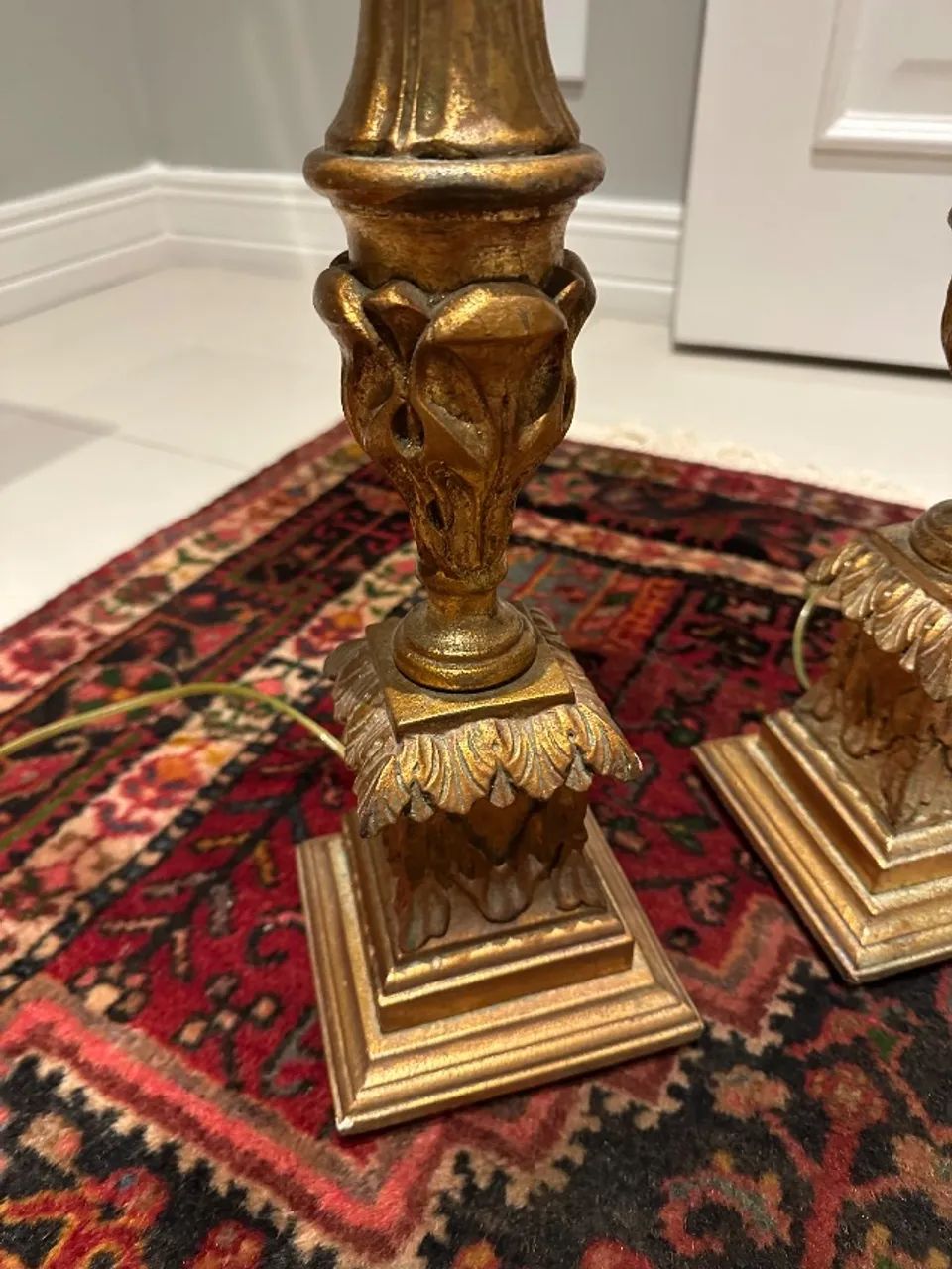 Antigo Tocheiro em madeira/ Abajur  - Foto 3