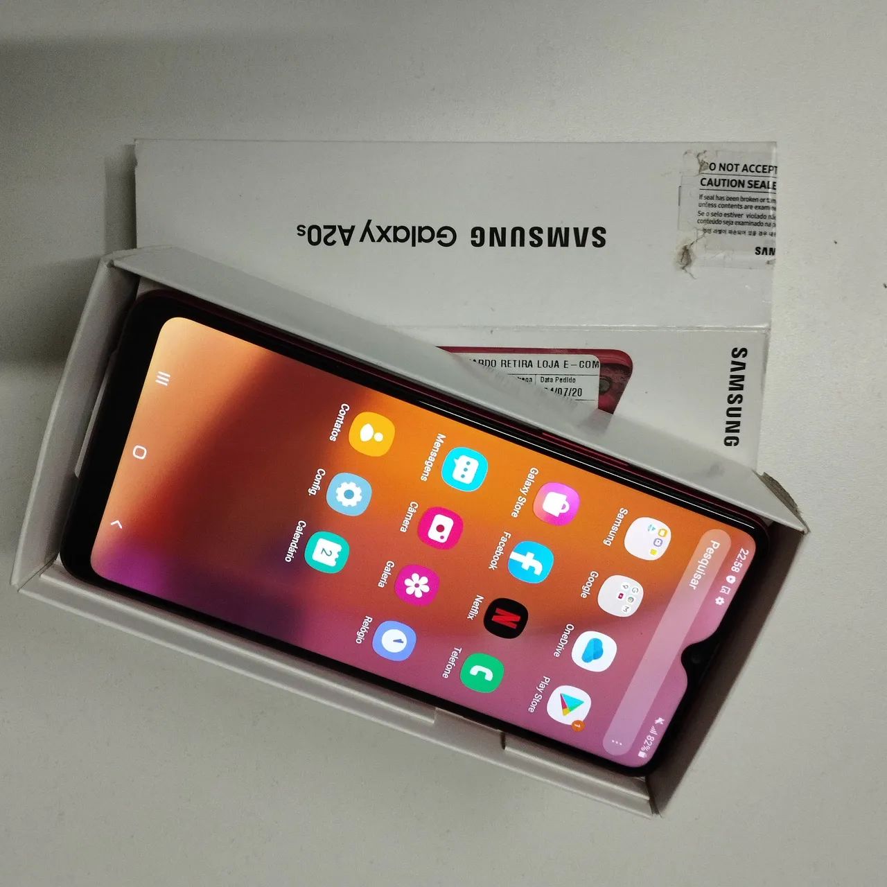 Celular Samsung Galaxy A20s Dual Sim Vermelho 32Gb 3 Gb Ram  - Foto 5
