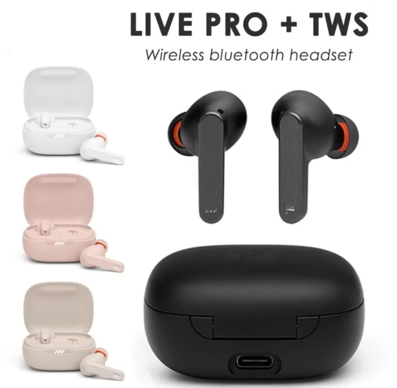 Fones de Ouvido Bluetooth LIVE PRO + TWS