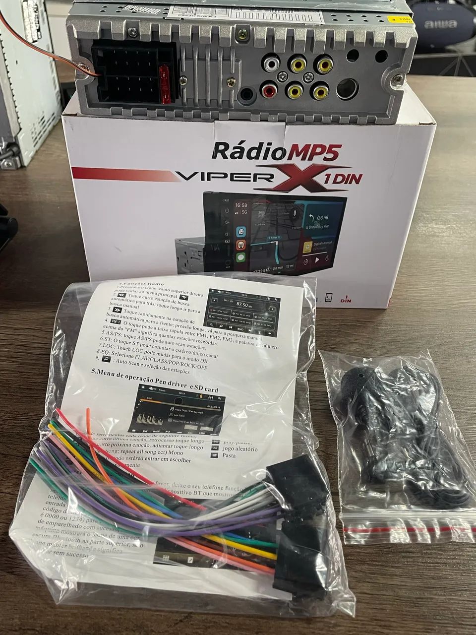 Central Multimídia Viper X 1 Din 7? CarPlay e Android auto na