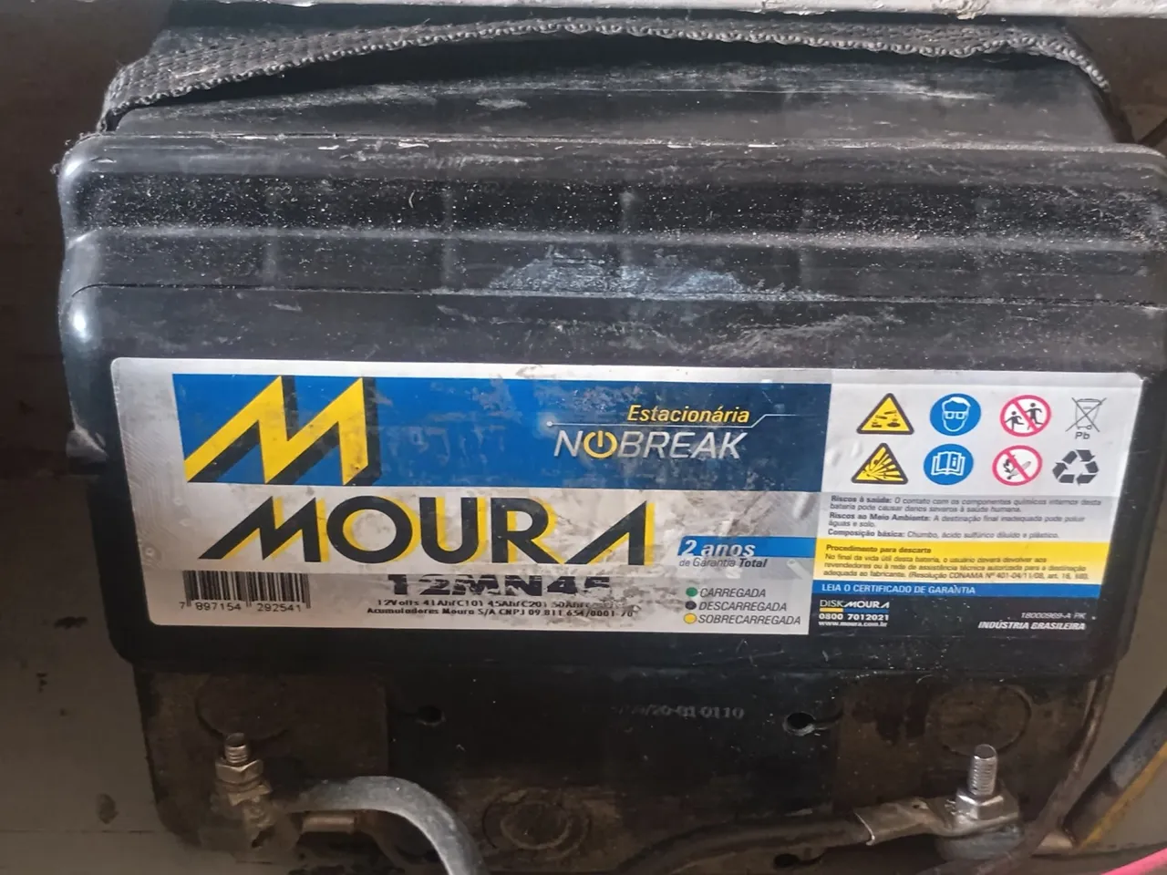 Bateria Moura 12MN45 Estacionária