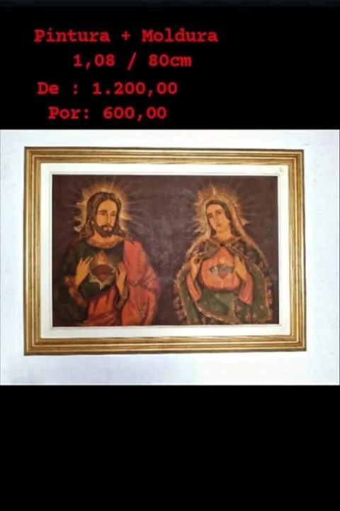 Quadro religioso antigo - Foto 2