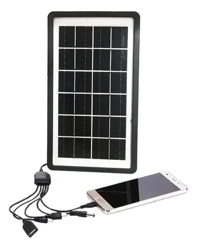 Carregador Portátil com Painel de Energia Solar Potência de 3v-5v NOVO - Foto 3