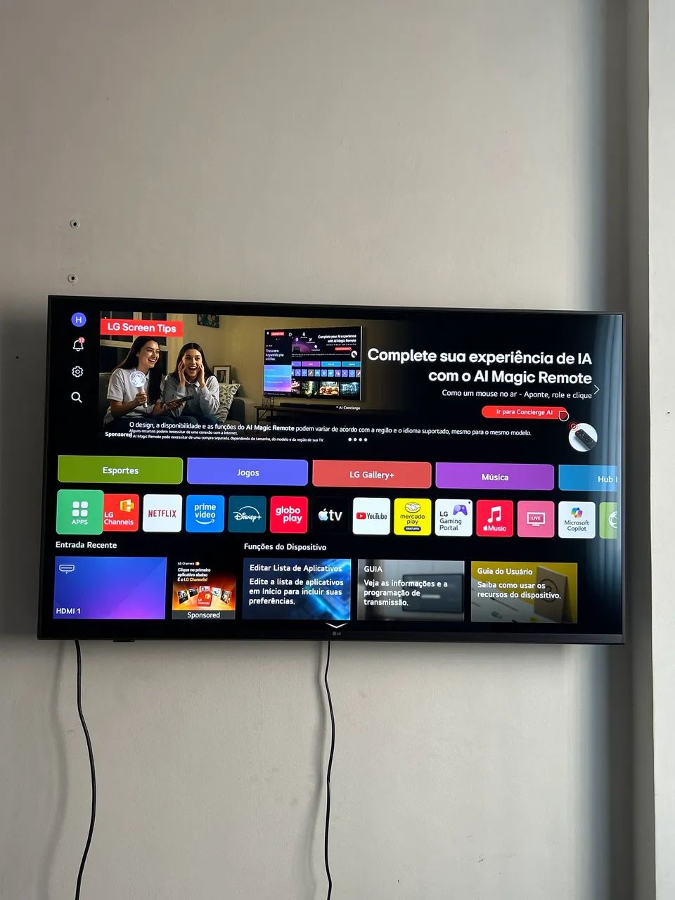 TV LG 43 4k pouco usada MUITO BARATA - Foto 2