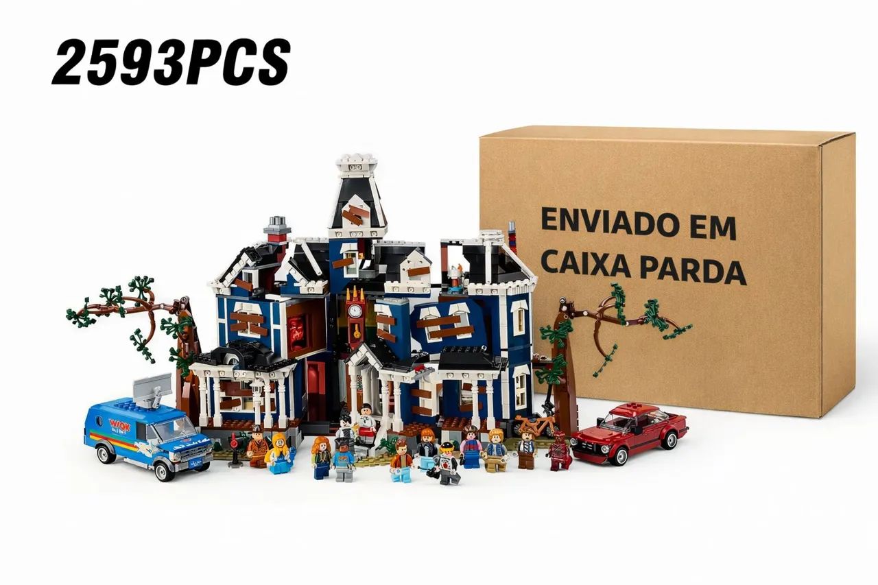 Blocos De Montar Casa Creel Stranger Things modelo 11370 marca Mega 2593 Peças  - Foto 2
