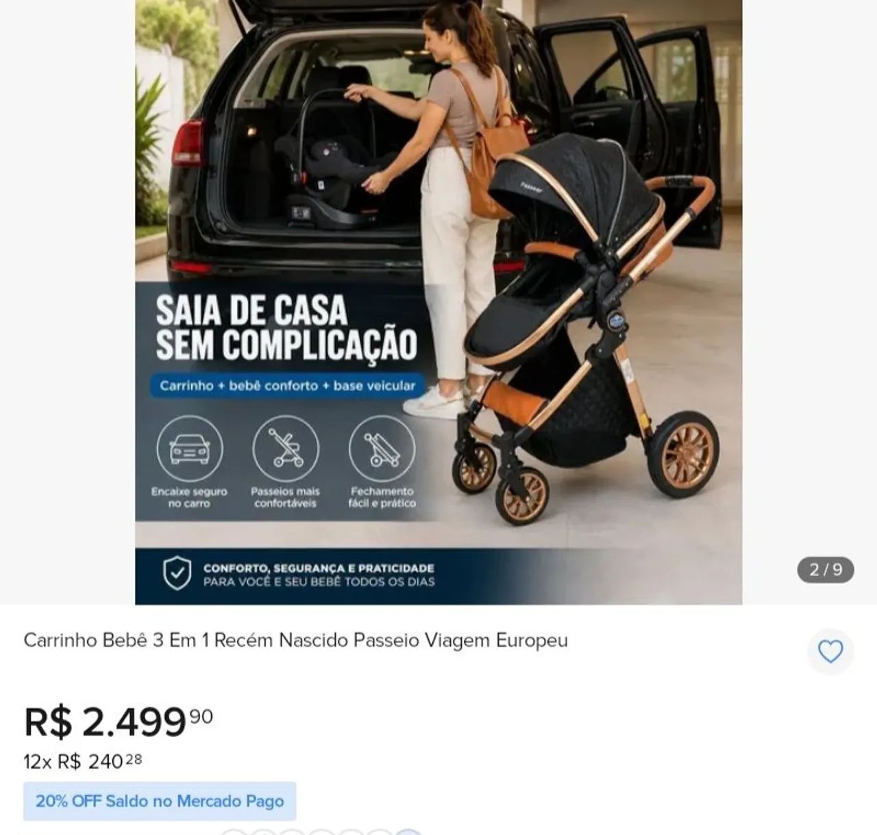 Carrinho de bebê  - Foto 4