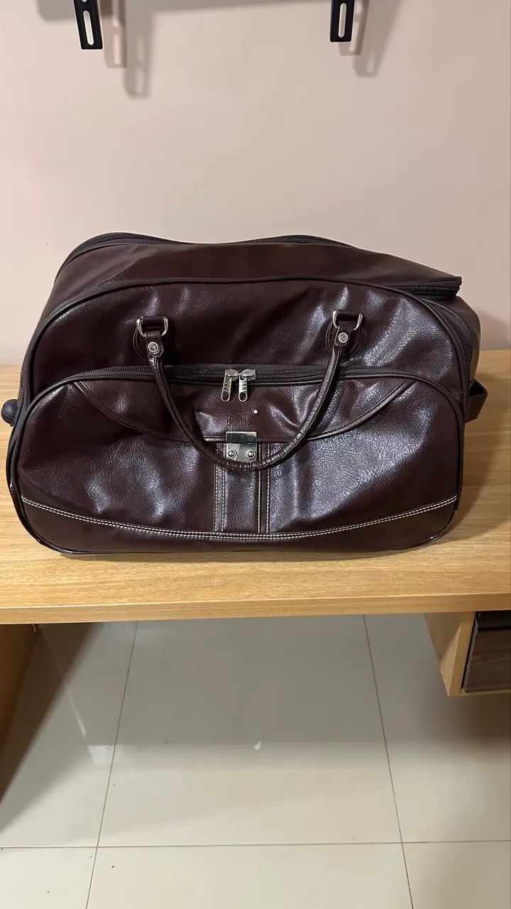 Bolsa Original da Mont Blonc Marrom - Foto 4