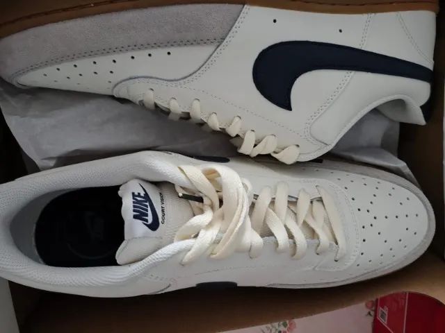 Nike Court Vision Low off white cinza - Foto 3