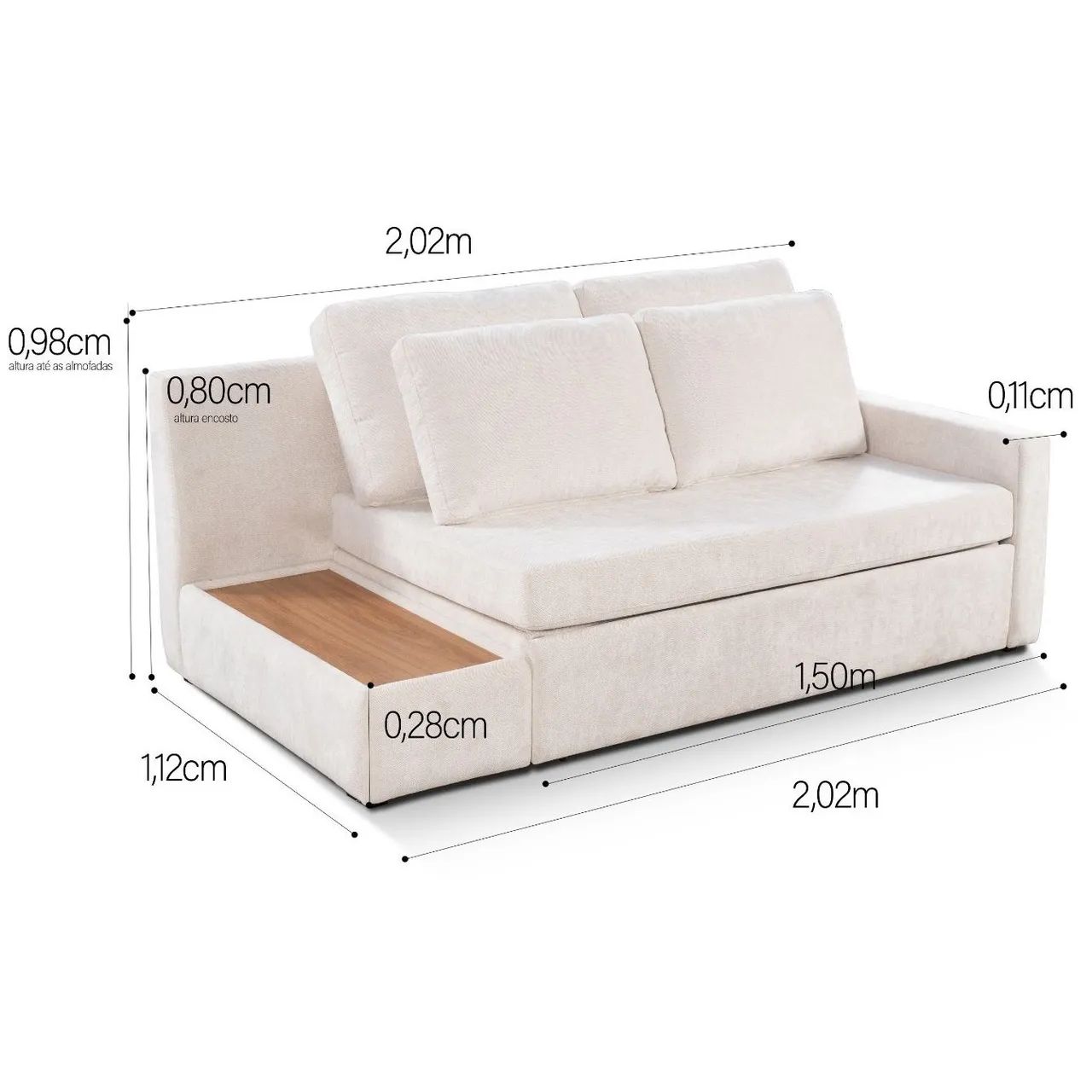 Sala Estofado sofa cama  - Foto 2