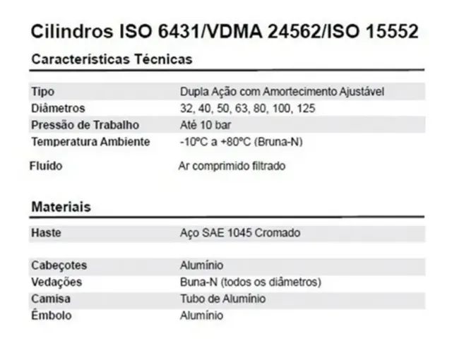 Cilindro Pneumático Dupla Ação 50x500   - Foto 3