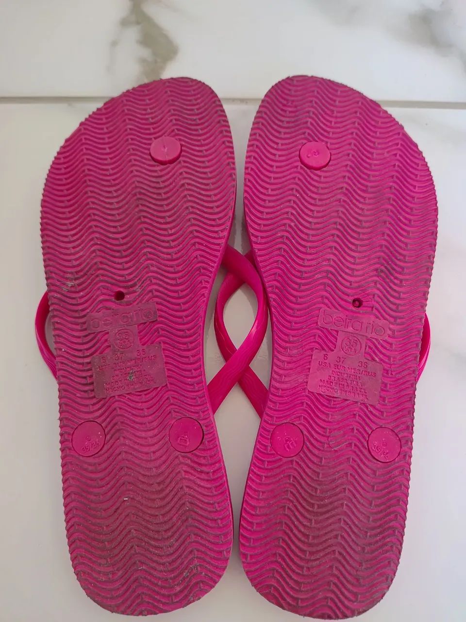 Chinelo Beira Rio Rosa Original 35 - Foto 2