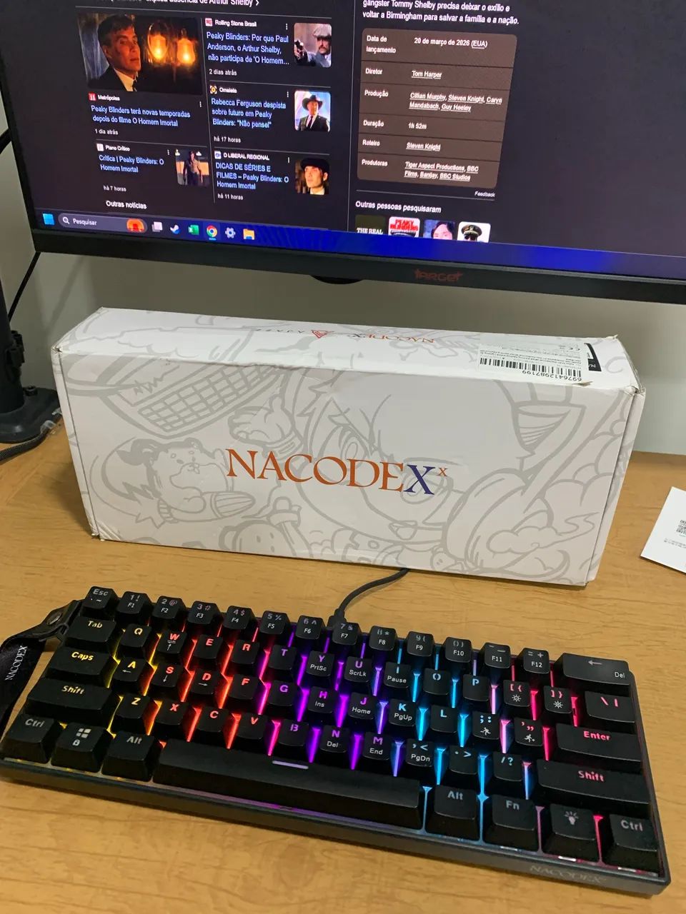 Teclado mecânico ajazz NK61 - Foto 2