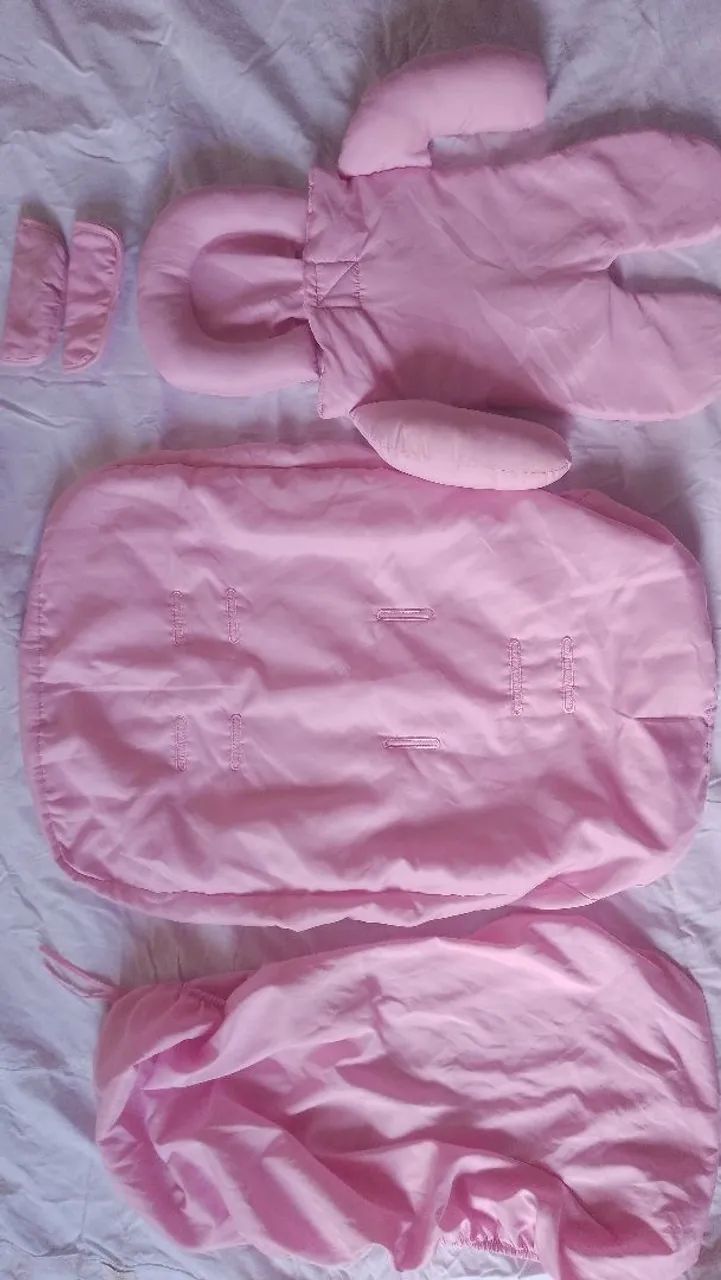 kit de capa e acessórios para bebê conforto