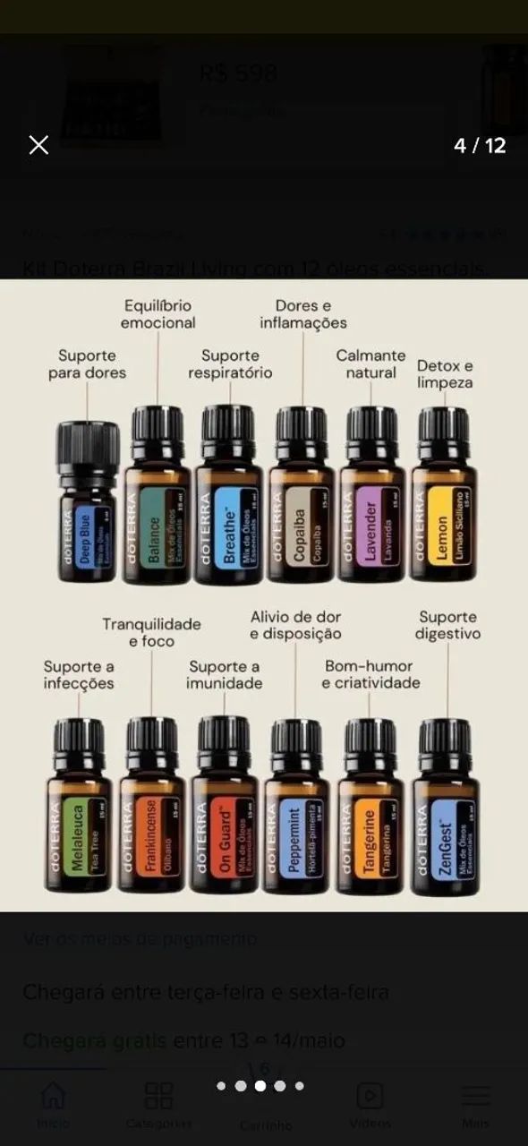 yumi　doTERRA エッセンシャルオイル 12本セット Kit Doterra 12 óleos essenciais - Beleza e Cuidados Pessoais