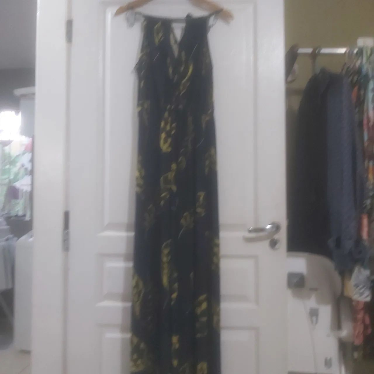 VESTIDO LONGO ZINZAN ESTAMPADO 