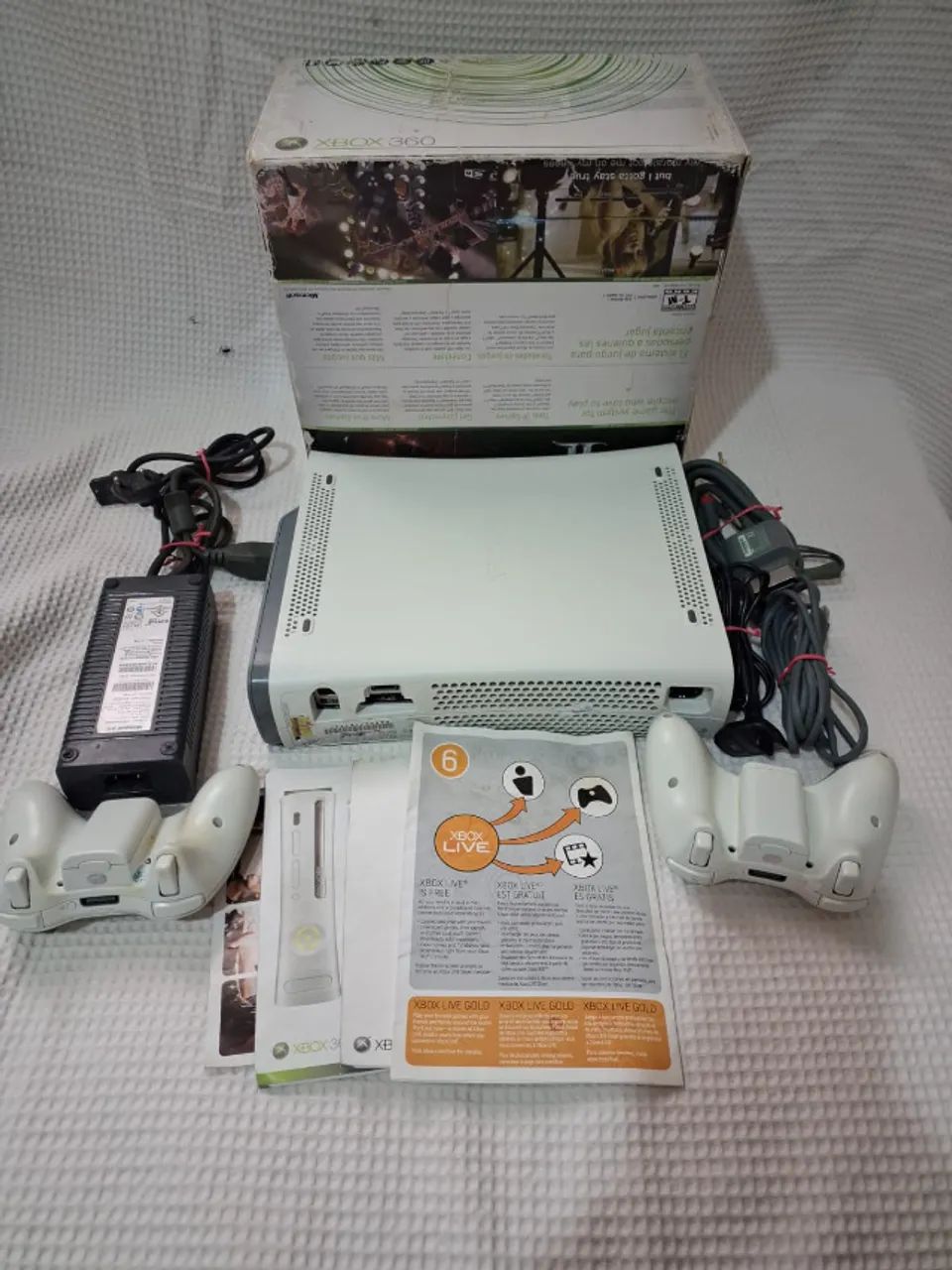 xbox 360 arcade na caixa completo com hd bloqueado - Foto 2