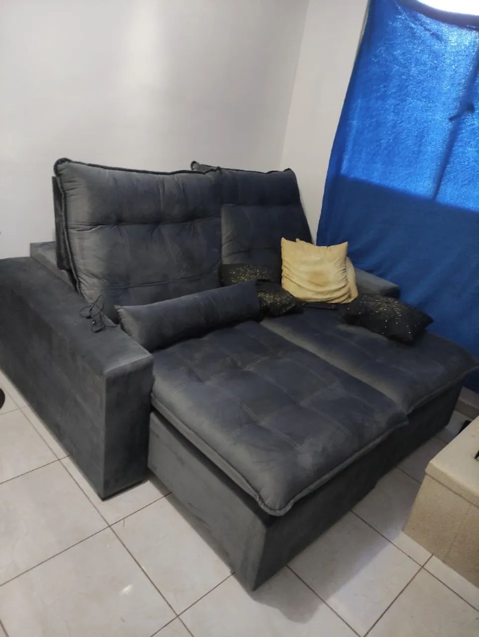Sofa Retrátil e reclinável  2 metros  - Foto 2