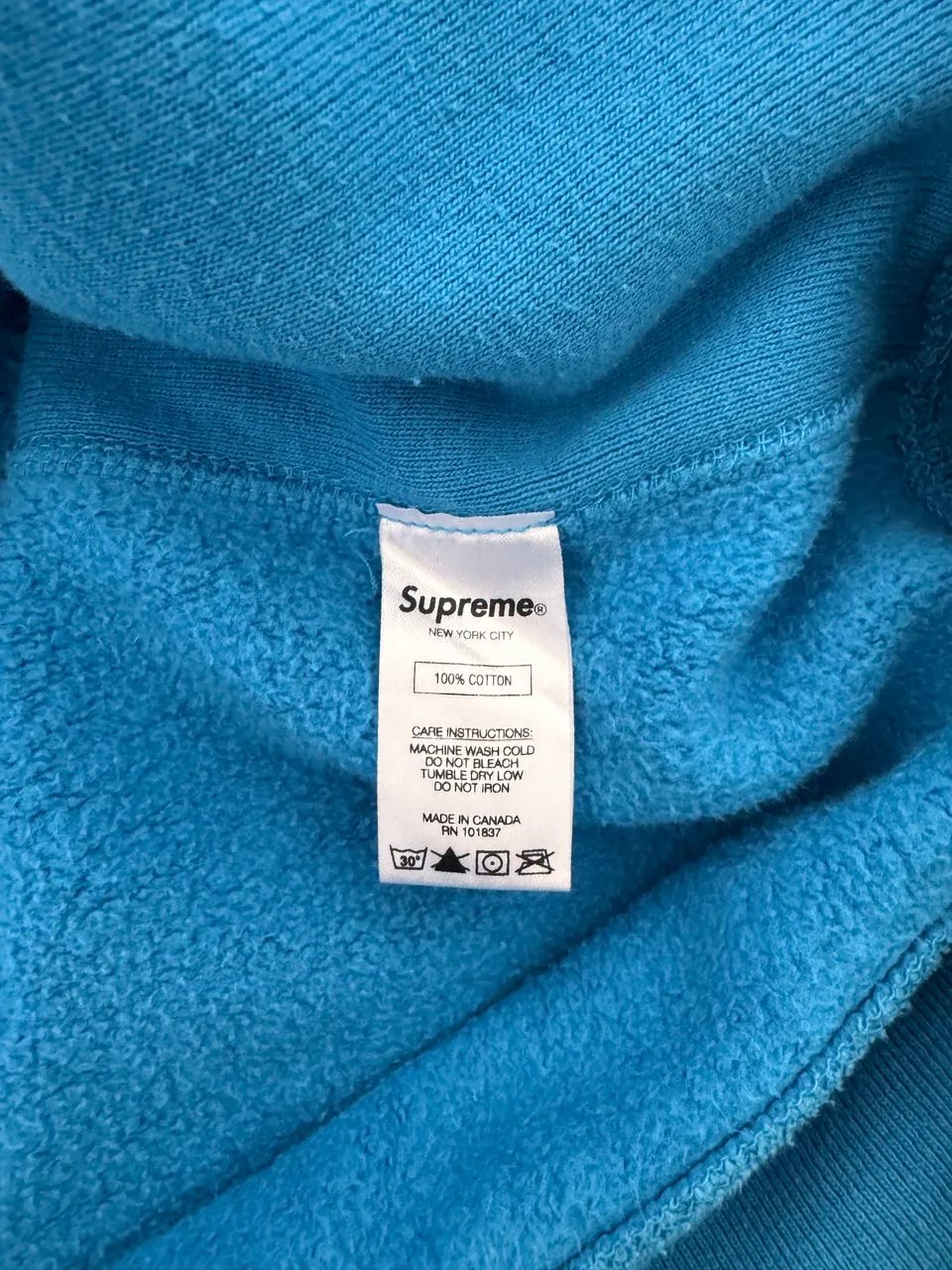 Moletom Supreme "Box Logo FW23" Azul - Foto 4