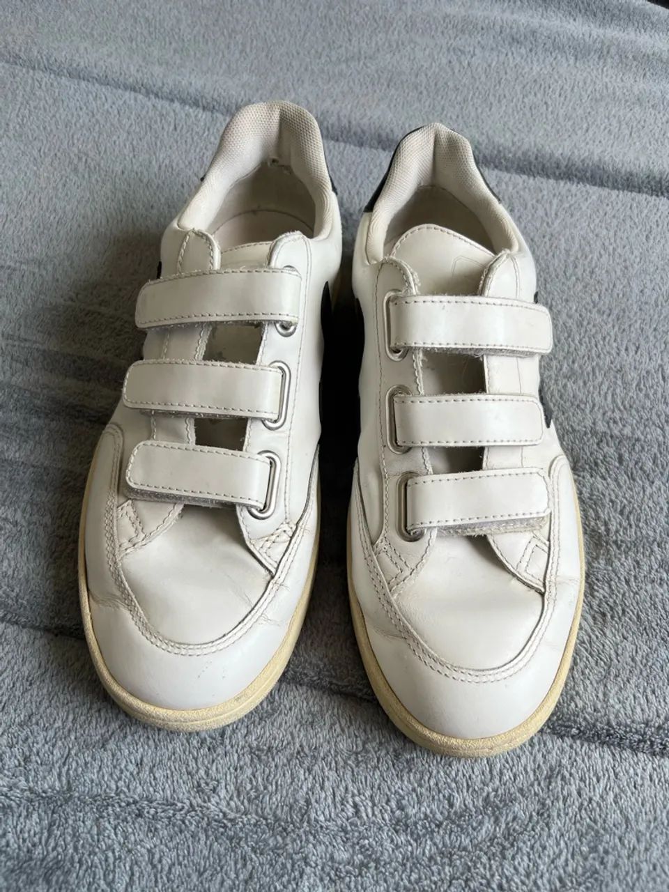 Tênis Vert com Velcro 37 - Branco e Preto - Foto 3