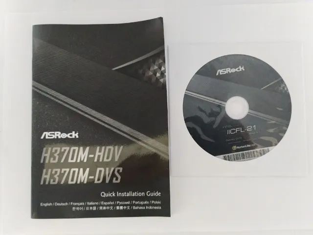 Manual E Cd De Placa Mãe: Asrock h370m - Foto 2