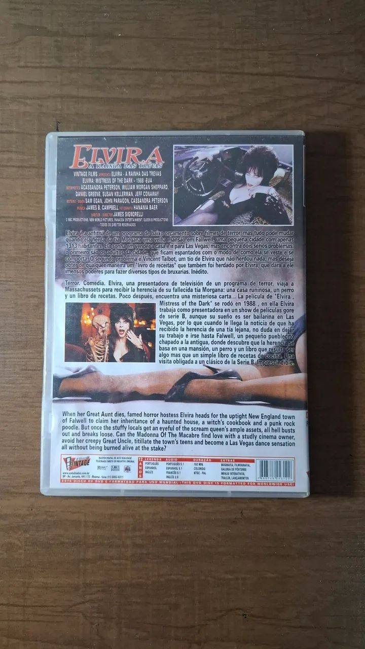 DVD - Elvira a Rainha das Trevas ORIGINAL - Foto 3