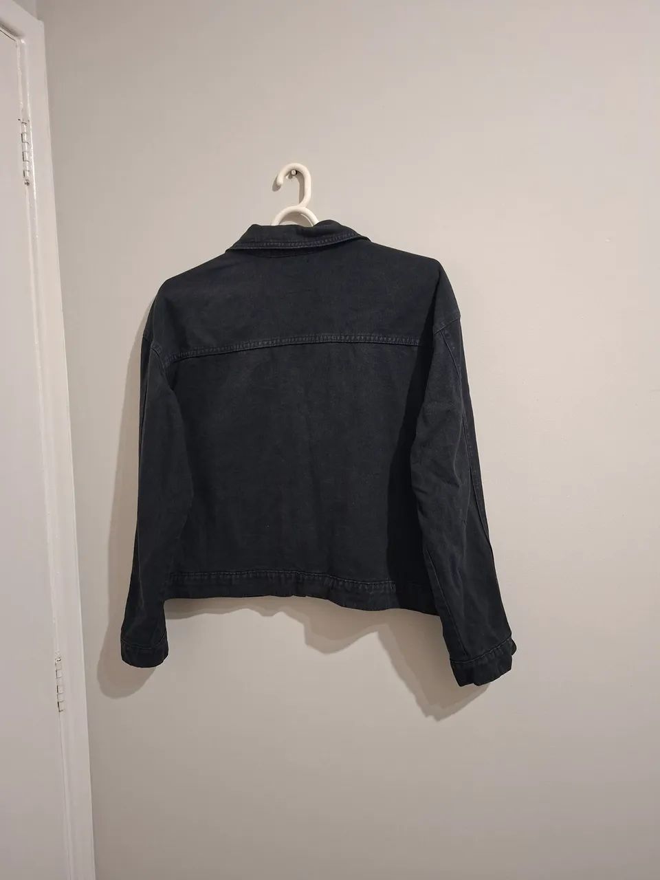 Jaqueta jeans preta oversized n°42 - Foto 4